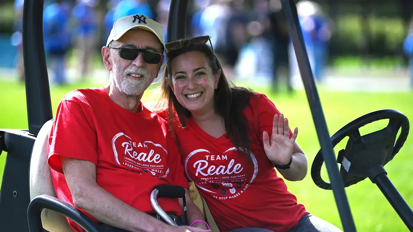 Golf cart couple
