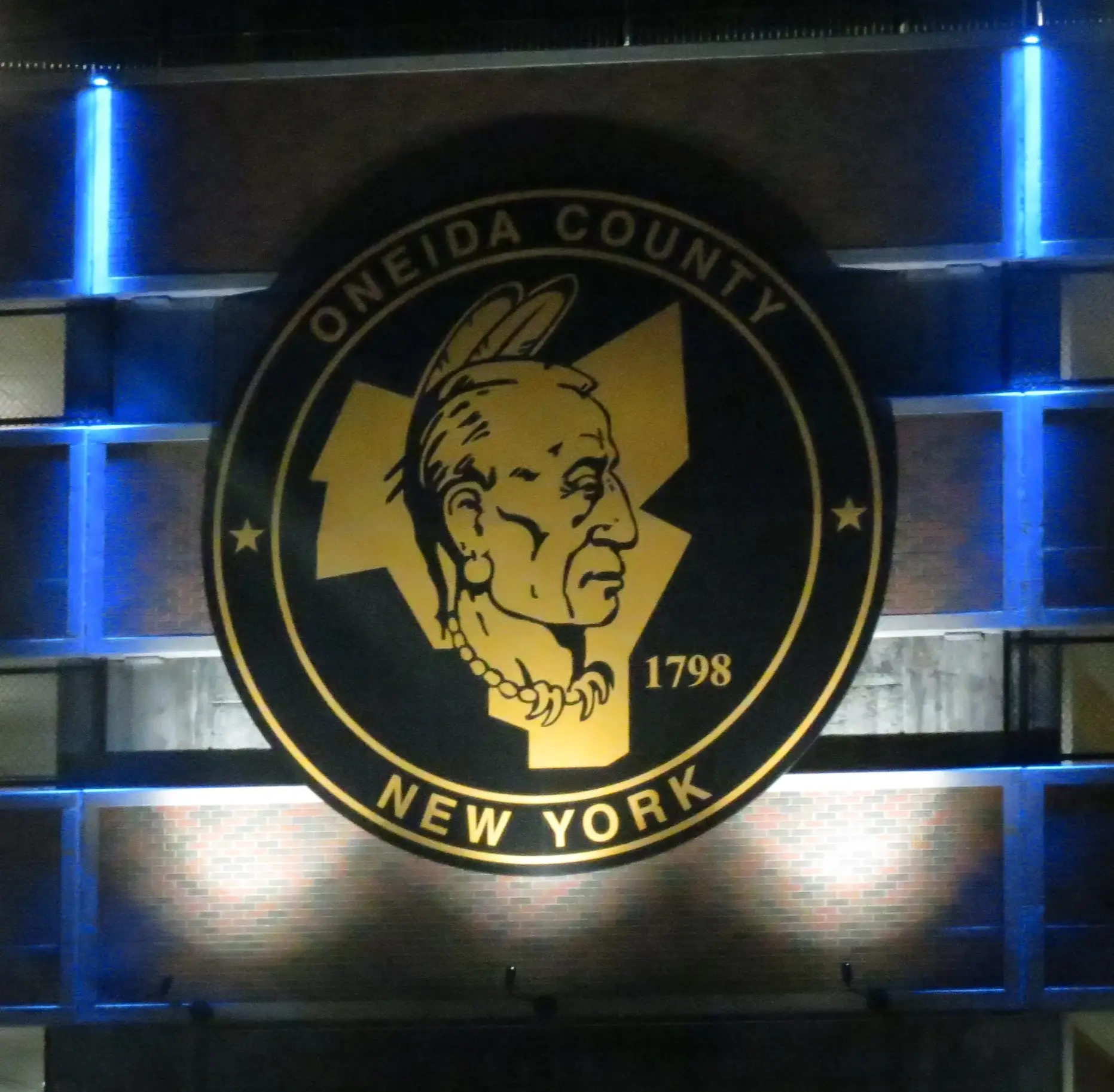 Oneida County NY-WYNN Hospital-Parking Garage Sign