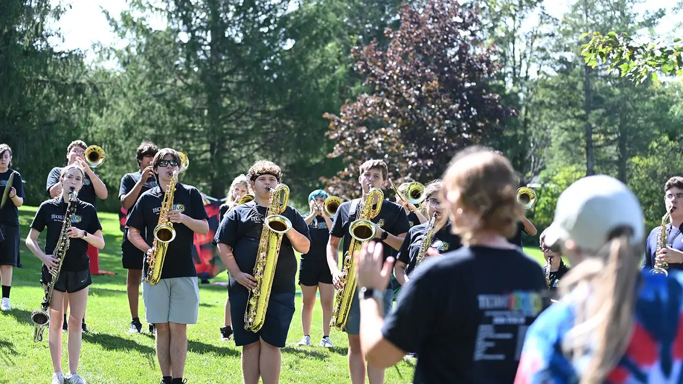 Outdoor music performance