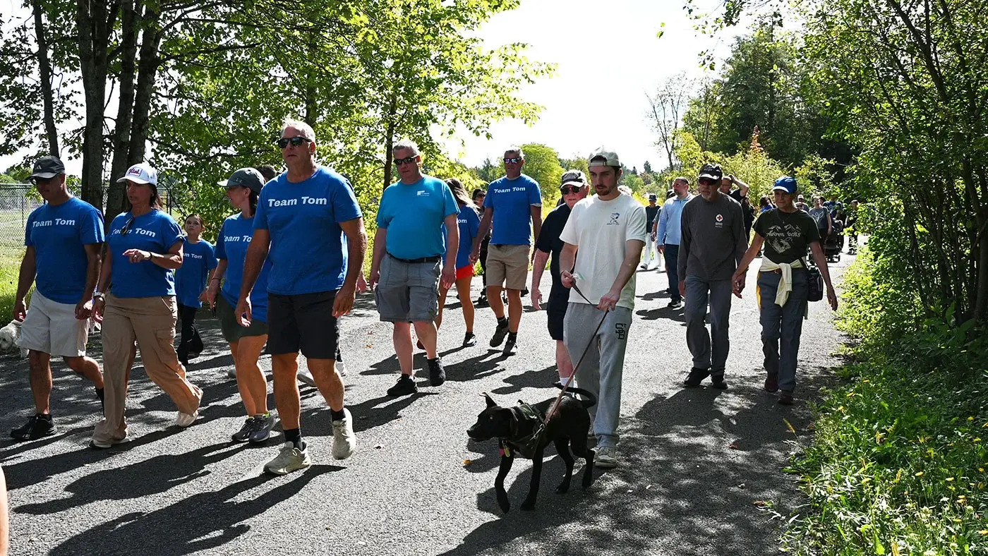 Group walking together