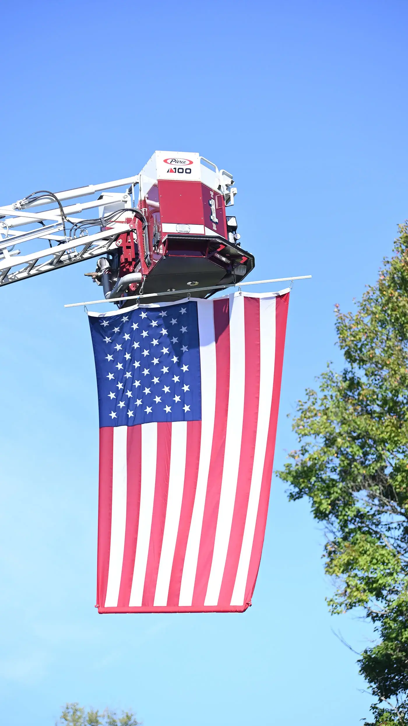 Tall flag display