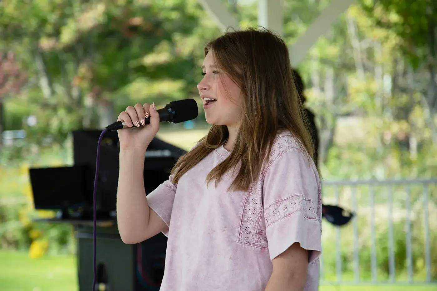 woman speaking