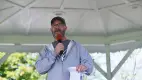 Man speaking outdoor
