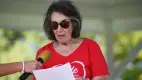 Woman holding papers