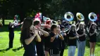 Marching band members