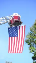 Tall flag display
